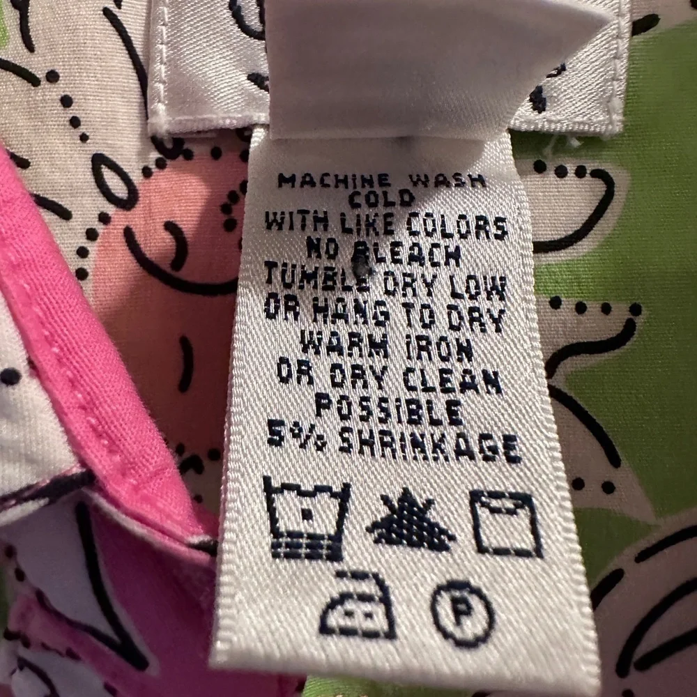 Lilly Pulitzer White Label Collared Print Dress Size 2 - Picture 5 of 6